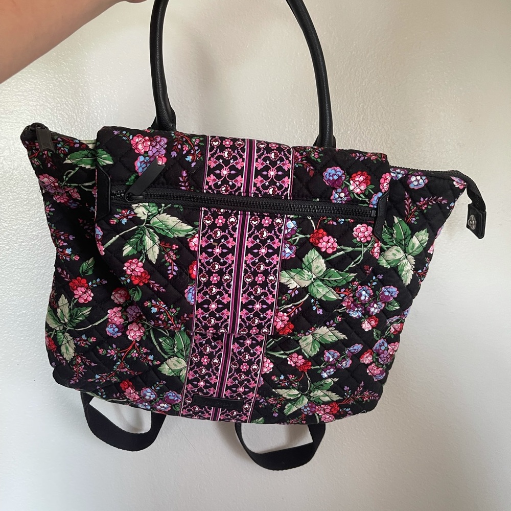 Vera Bradley Winter Berries Convertible Backpack Tote